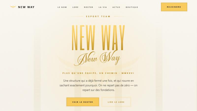 Aperçu du site New Way