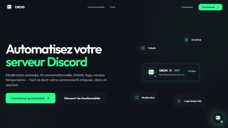 Aperçu du site Ordis